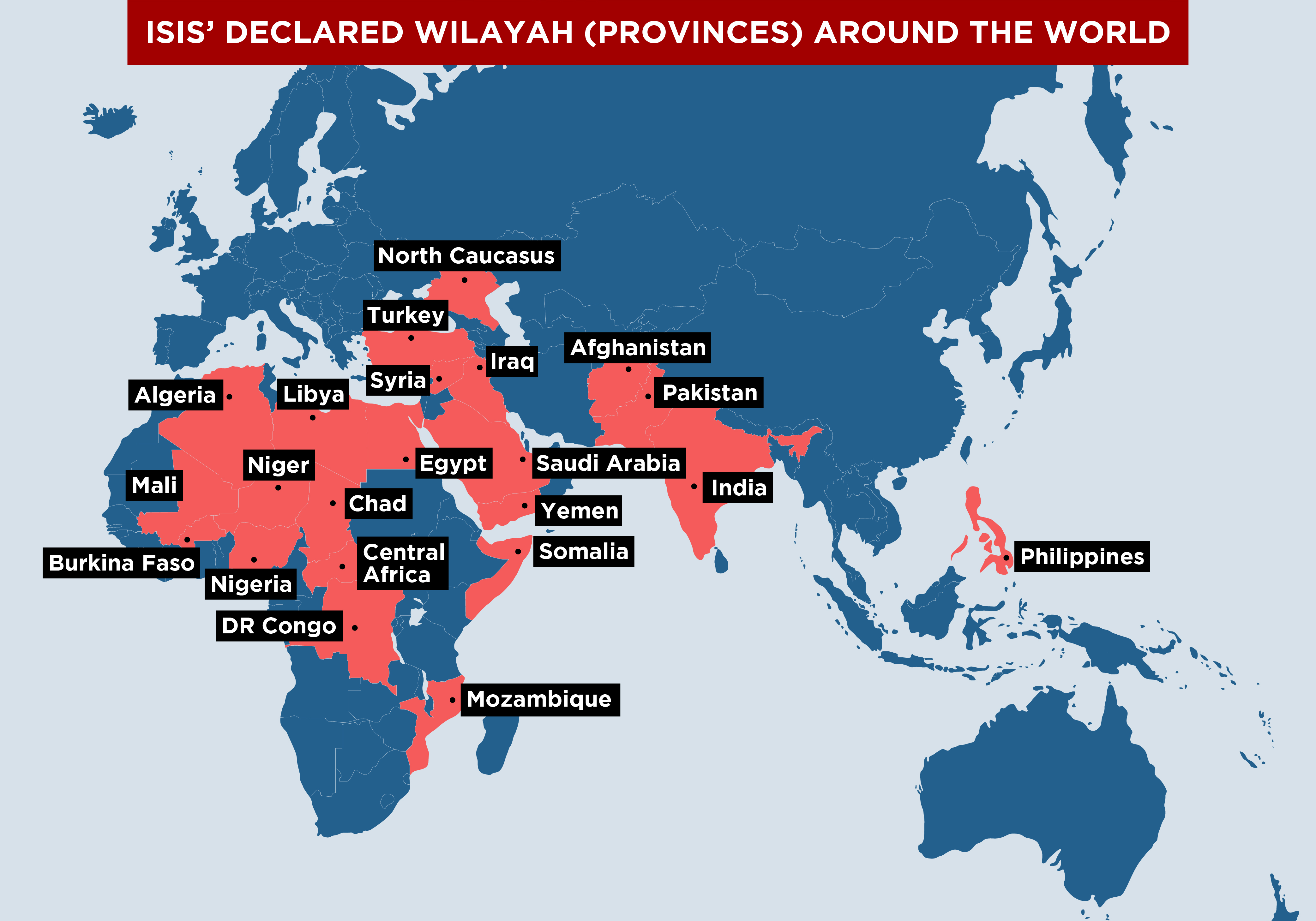 ISIS wilayah provinces terrorism Islamic State of Iraq and Syria