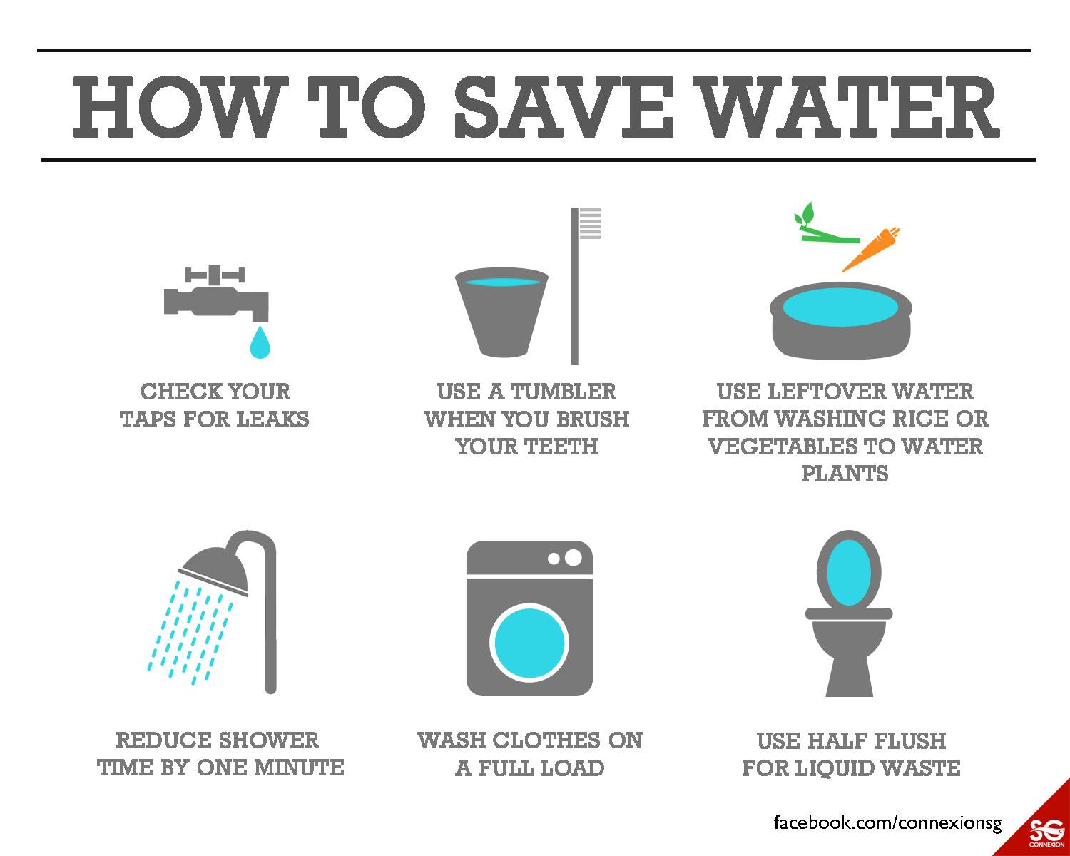 How to save water